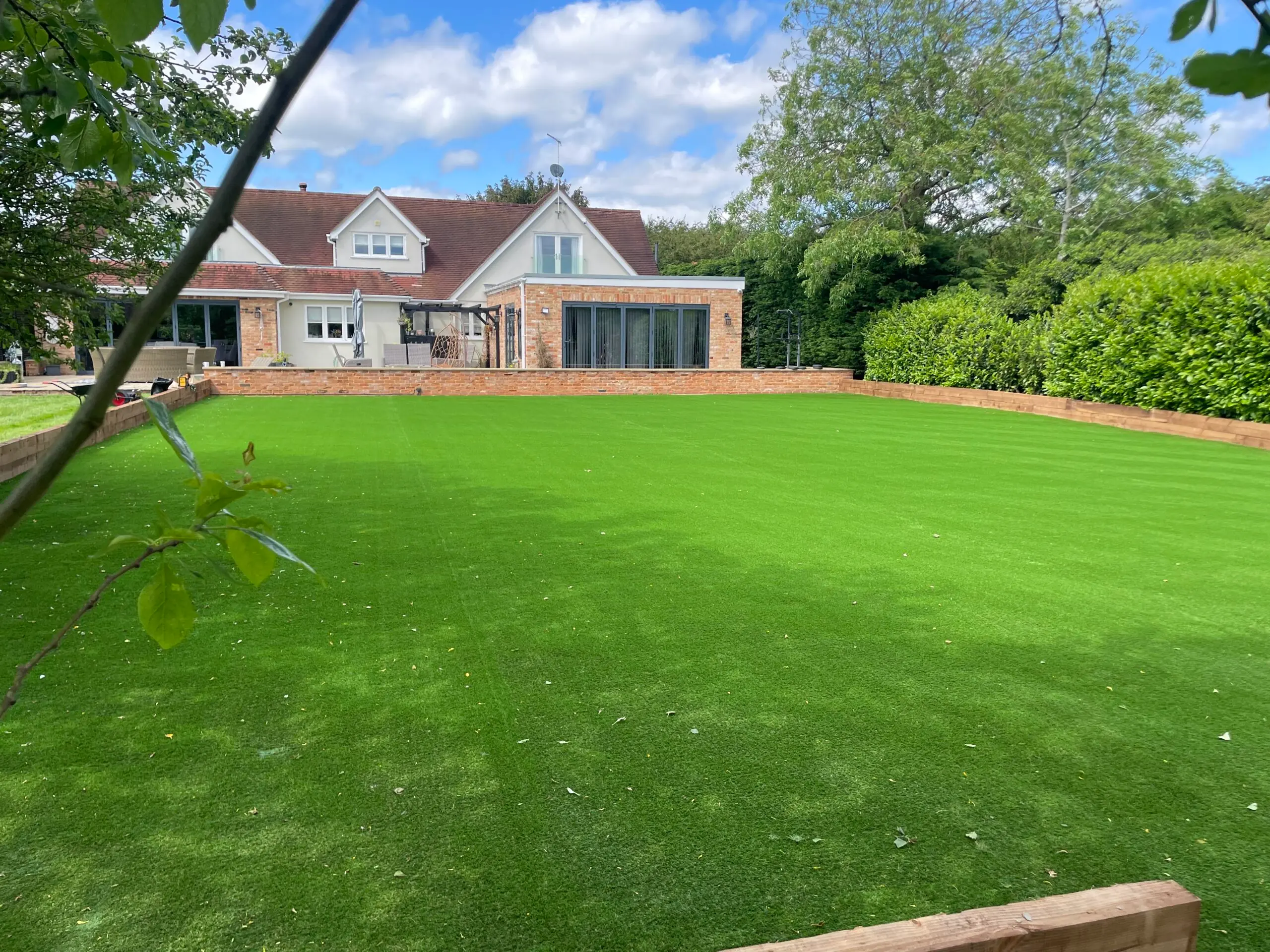 An Artificial Grass installation at a residential property